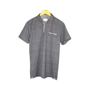 CRAFT + FLOW Men's Short Sleeve Polo Size Small Navy Blue